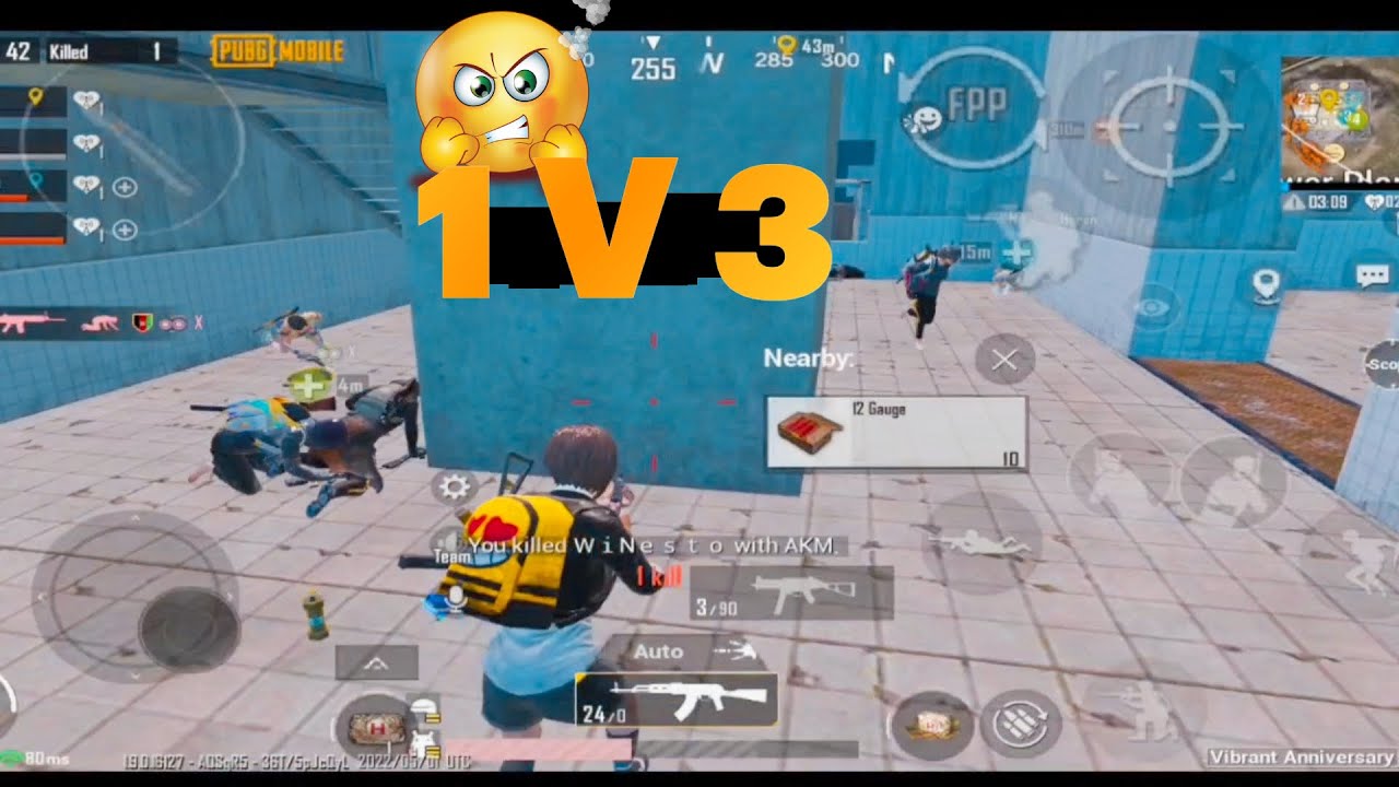 1v3 PRO PLAYER Clutch Pubg Mobile 😱😱 chen nuo  