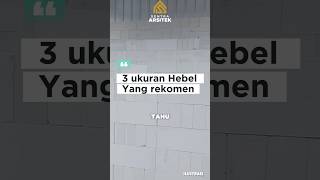 Ukuran hebel terbaru yang direkomendasikan produsen ๐๐ป #SentraArsitek #hebel #bataringan Ukuran hebel terbaru yang direkomendasikan produsen ๐๐ป #SentraArsitek #hebel #bataringan