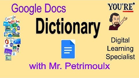 Google Docs Dictionary