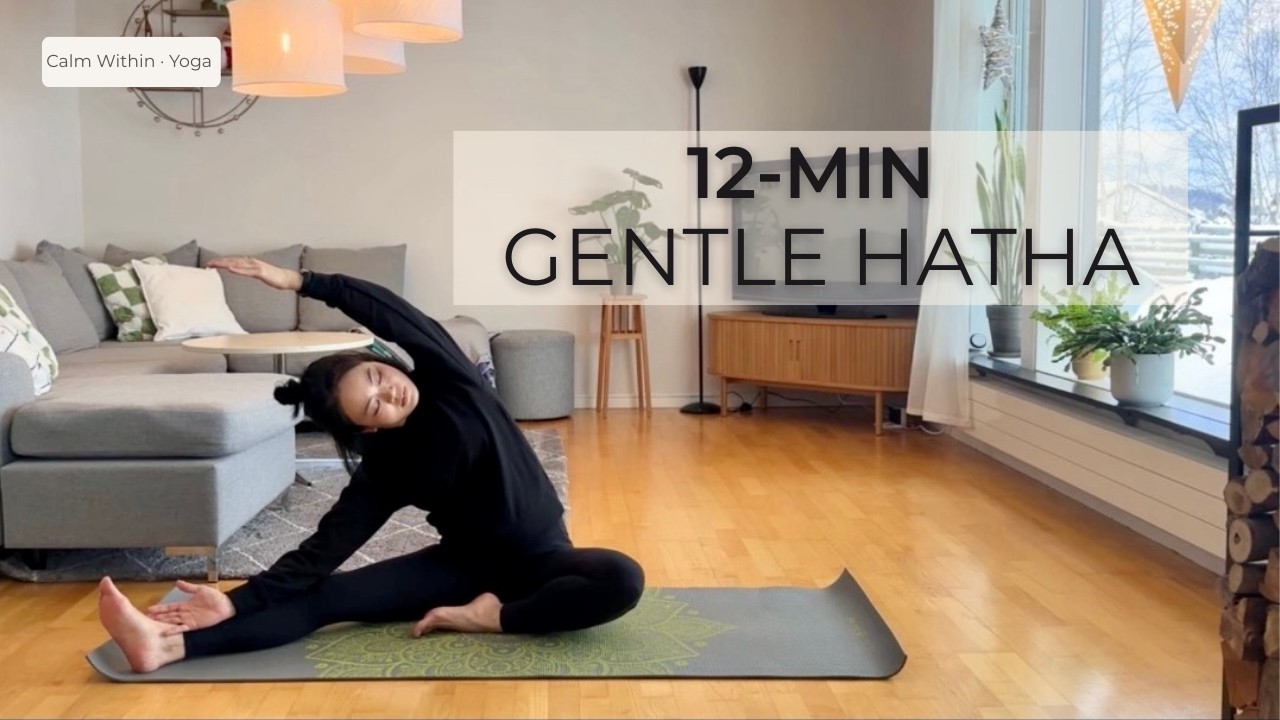 12 Minutes Gentle Hatha Release | Slow, Grounding Yoga Practice