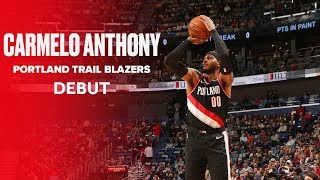 Carmelo anthony made the start in his portland trail blazers debut and
immediately got to work on new orleans pelicans. , subscribe:
https://www./user/bleacherreport?sub_confirmation=1, ...