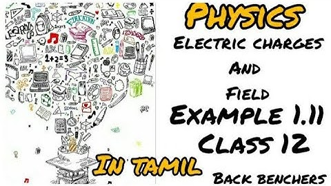 Example 1.11(NCERT)in TAMIL,class12, Electric charges and fields ,Electrostatics ,Physics