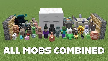 Minecraft : All Mobs Combined