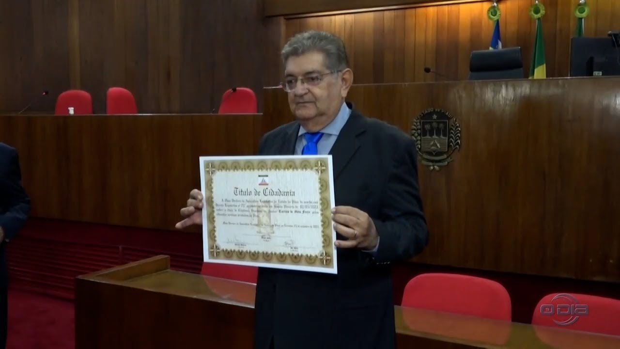 Tarcísio Freire (Presidente do Iate Clube) recebe título de Cidadão Piauiense 14 10 2023