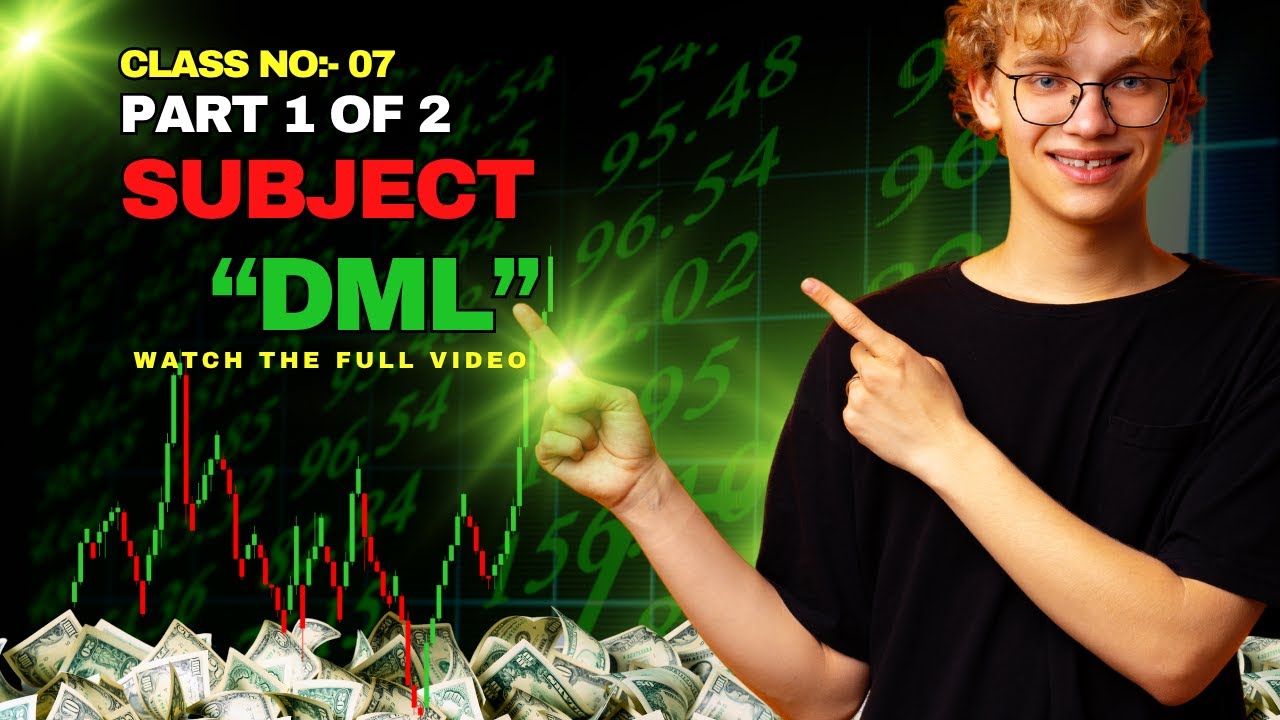 Insert, Update, Delete একসাথে শিখুন | DML Commands Explained in Bangla |  Class No- 07 Part 1 of 2🖥️