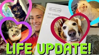 Life/Pet Update & CENGCEN PET CAMERA Review