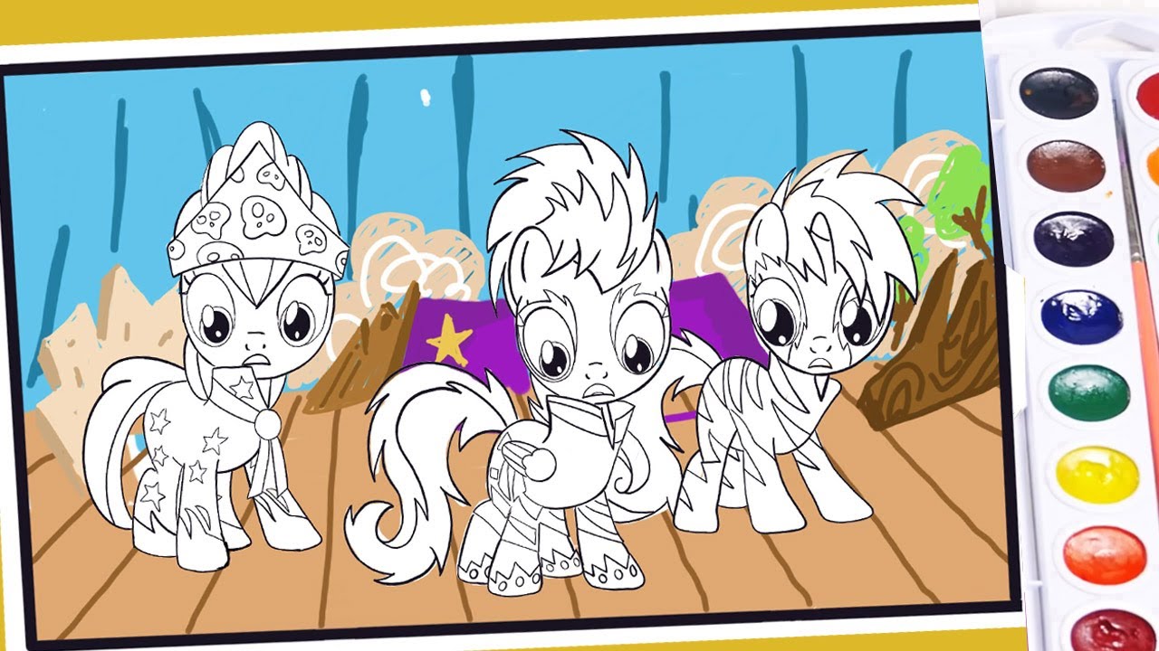 Mlp Friendship Is Magic Cutie Mark Crusaders Coloring Pages Youtube