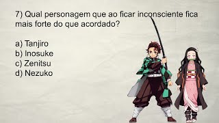 QUIZ DE DEMON SLAYER #1 (KIMETSU NO YAIBA) - 10 PERGUNTAS SOBRE O ANIME 