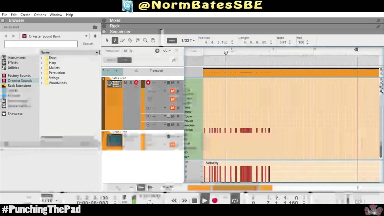 Making Hi Hat pattern for Trap Beats in Reason 8 YouTube