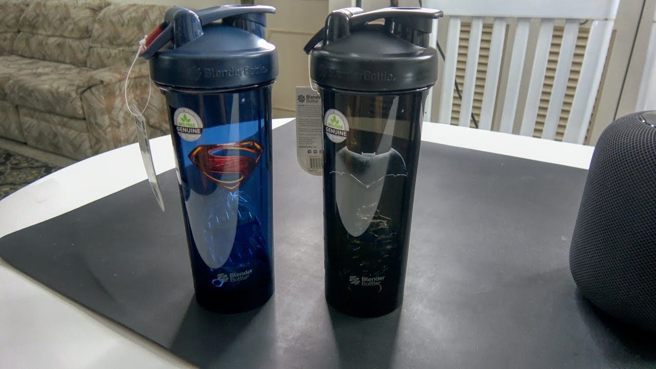 BlenderBottle Pro45 Extra Large Shaker Bottle, Grey/Black, 45-Ounce