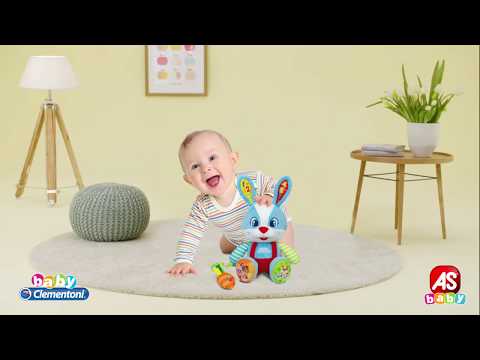 Baby Clementoni Ζωάκι Λέλος το Λαγουδάκι από Ύφασμα με Μουσική και Ήχους για 10+ Μηνών