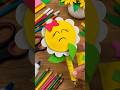 Foam sheet sunflower easy craft ideas for kids #shorts #ytshorts #viralshort #kids #art #diy #craft