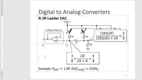 EEE153 Week 6 | Digital to Analog Converters