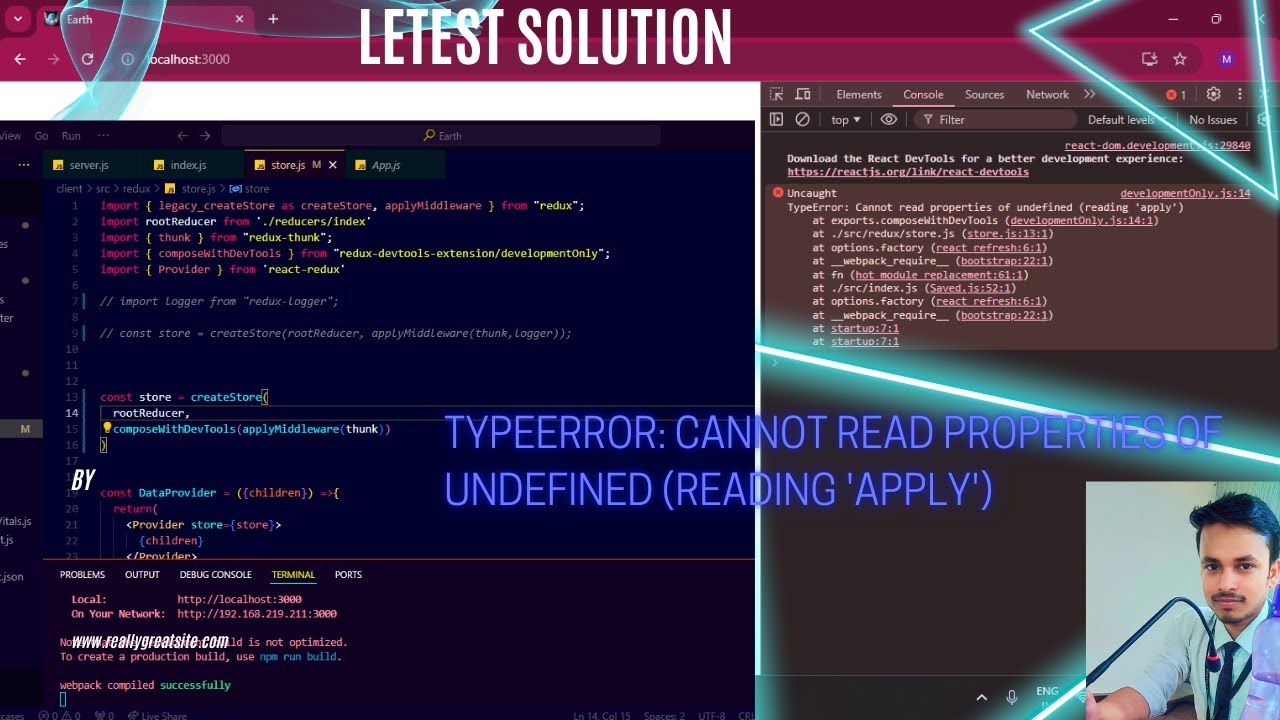 TypeError: Cannot read properties of undefined (reading 'apply') - YouTube