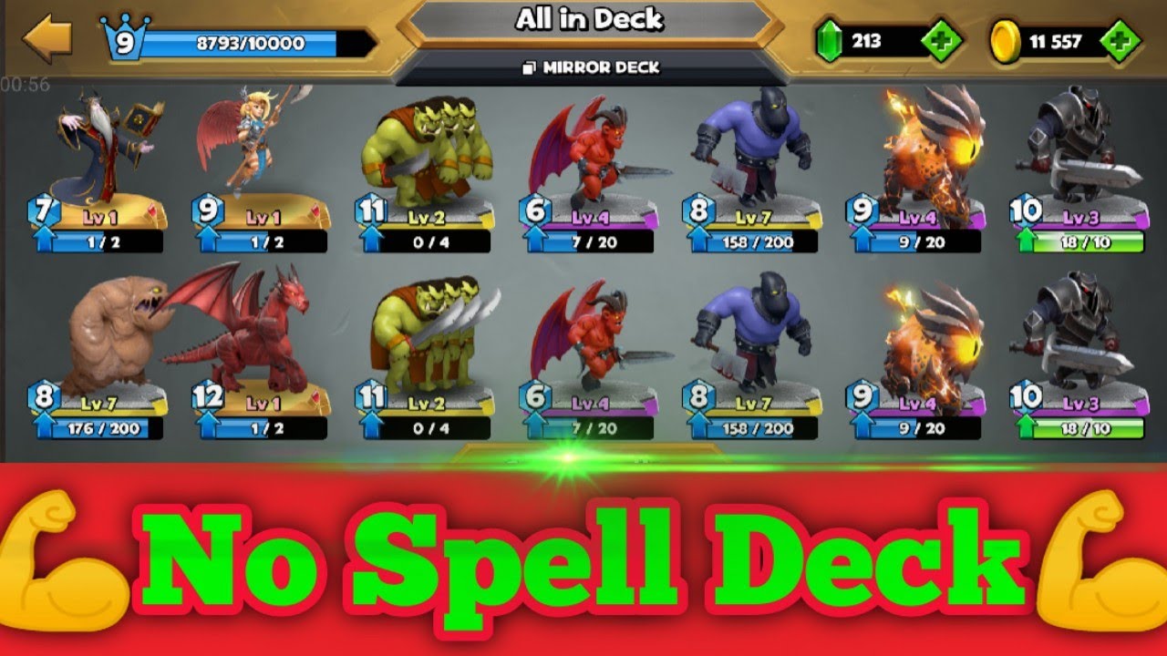 Castle crush - Awesome! No Spell Deck! - Castle crush Gameplay
