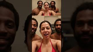 Indian Aunty Having Fun With Two Black Guys