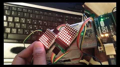 Arduino Hourglass with Led Matrix 8×8 With MAX7219 Module and IMU  gyro #arduino #arduinoproject