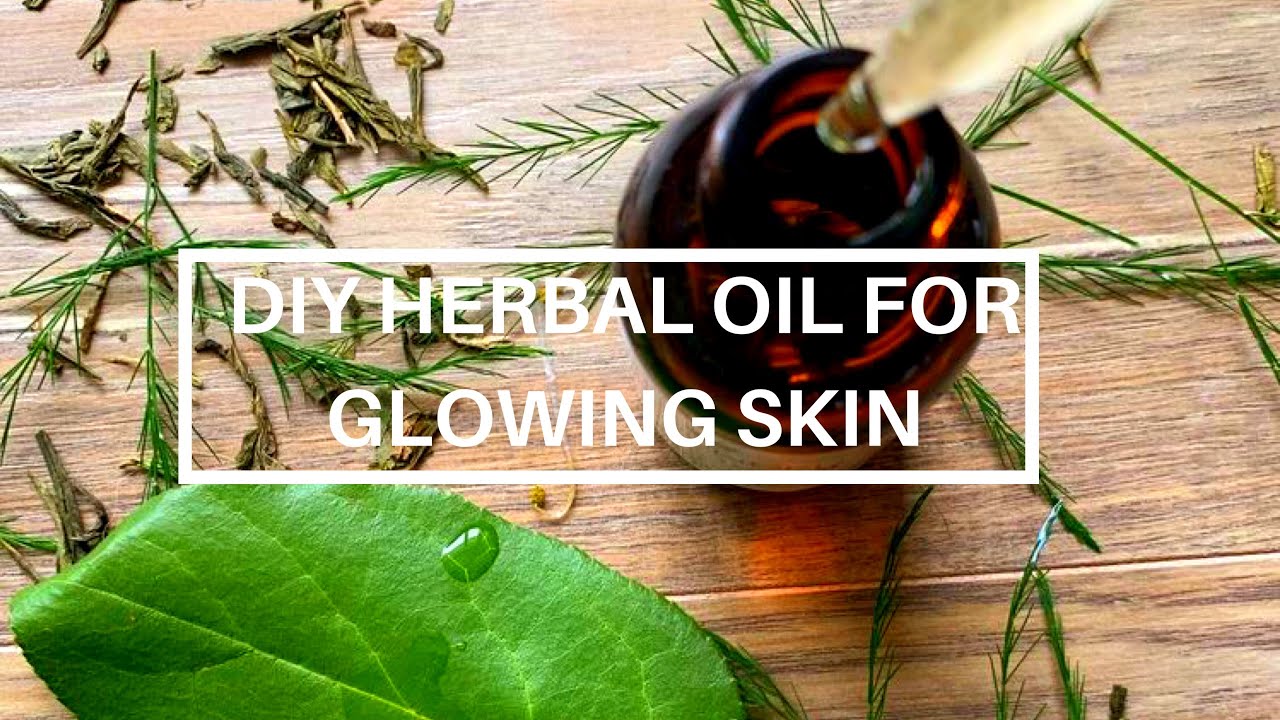 How To; Easy DIY Herbal Facial Oil for clear and glowing skin Organic