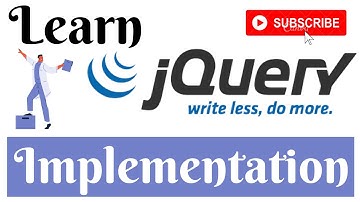 jQuery Lecture - 2 Implementation Tutorial in Hindi / Urdu