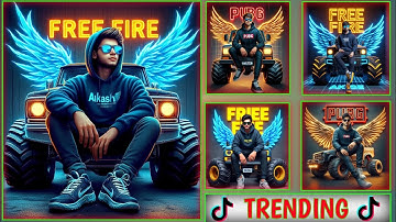 Pubg And Free Fire Photo Editing 📸 New Bing Ai Emage Generator | Trending ai Couple Photo Editing
