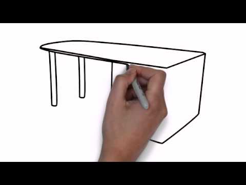 How To Draw Office Desk Youtube