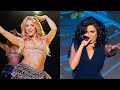 Celebrity Duets HD Shakira Ojos Así شاكيرا وسارة أبي كنعان أغنية عيون هكذا 