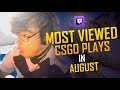 MOST VIEWED CS:GO TWITCH CLIPS IN AUGUST 2020! (FUN MOMENTS)