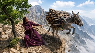 🏔️❤️ Parvaneh’s Courage in the Face of Danger; A Journey with a Donkey in the Mountains 🐴