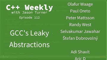 C++ Weekly - Ep 112 - GCC