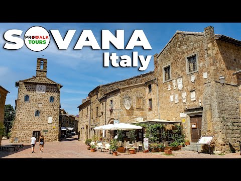 Sovana, Italy Walking Tour -[4K|UHD] - with Captions