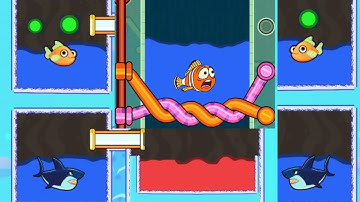 Save the fish Fishdom /Pull the pin game /ios android gameplay Walkthrough levels 2160-2170 Part#136