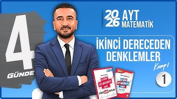 İkinci Dereceden Denklemler 1 | İKİNCİ DERECEDEN DENKLEMLER KAMPI | 65 Günde AYT Matematik