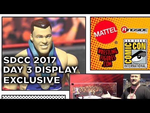 WWE SDCC 2017 - DAY 3 Figure Display! - NEW KURT ANGLE Wrestling Figures San Diego Comic Con