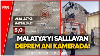 Deprem Anından Görüntüler! Malatya'da 5 Büyüklüğünde Deprem!