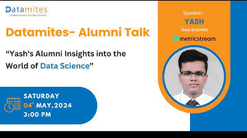 Datamites Alumni Talk : Yash