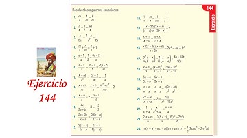 Algebra de Baldor: Ejercicio 144 - Completo