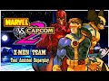 Tasmarvel vs capcom 2 arcade  naomi  2000  xmen team  cyclops   wolverine  magneto