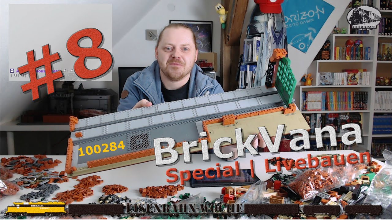"Start der Eisenbahn-Woche" | BrickVana "Special" [#8] | Livebauen BlueBrixx Lokschuppen - Teil 1