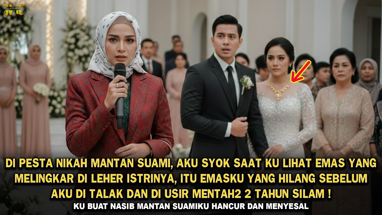 DI PESTA NIKAH MANTAN SUAMI AKU SYOK SAAT LIHAT EMAS DI LEHER PELAKOR, JAHAT KAMU MAS,KU BUAT HANCUR