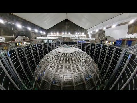 Jiangmen Underground Neutrino Observatory completes equatorial layer installation of core structure