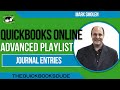 QuickBooks Online Journal Entries