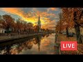 Thursday Morning Walk and Breakfast in St Petersburg, Russia. LIVE