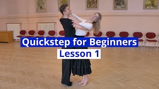 Quickstep for Beginners Lesson 1 | Quarter Turn to Right, Progressive Chasse