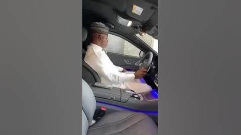 Watch Yahaya Bello, The Kogi State Governor Goofing Around In His Mercedes-Benz S Class