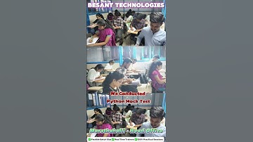 Python Mock Test | "Besant Technologies Marathahalli (Head Office)"✨