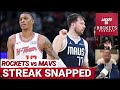 Houston rockets win streak ended by mavericks why defensive scheme vs luka doncic was a disaster