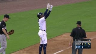 CWS@DET: Maybin slaps an RBI triple down the line