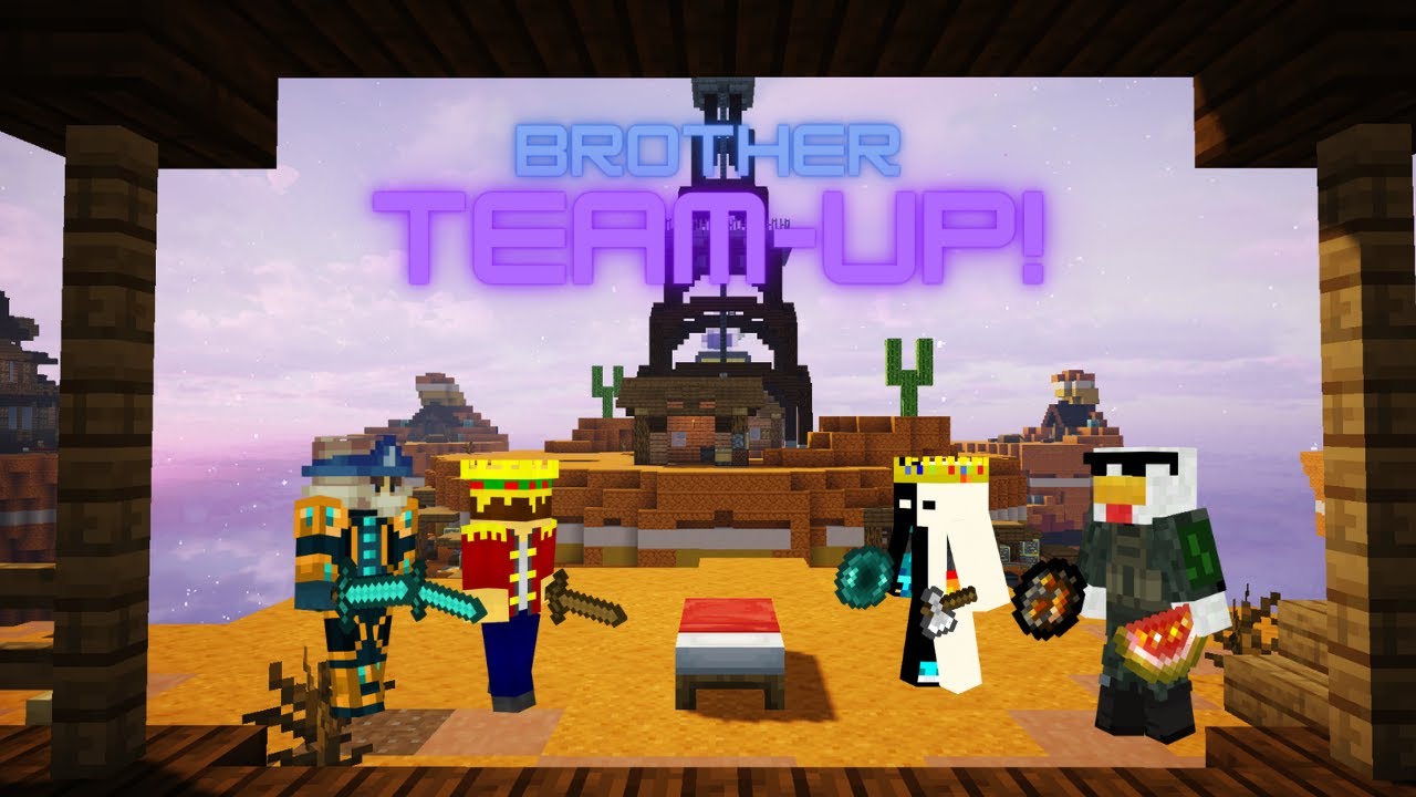 Playing Minecraft Bedwars with my Brother! - YouTube