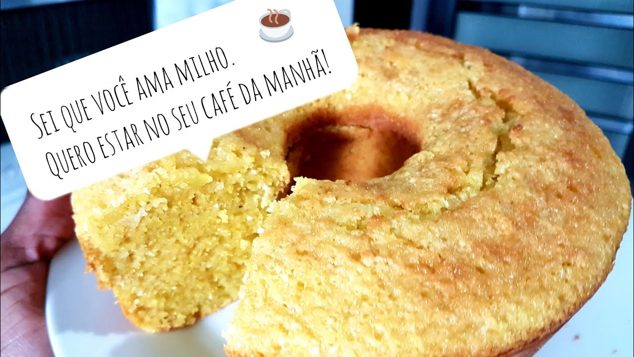 BOLO DE MILHO COM COCO NO LIQUIDIFICADOR - YouTube