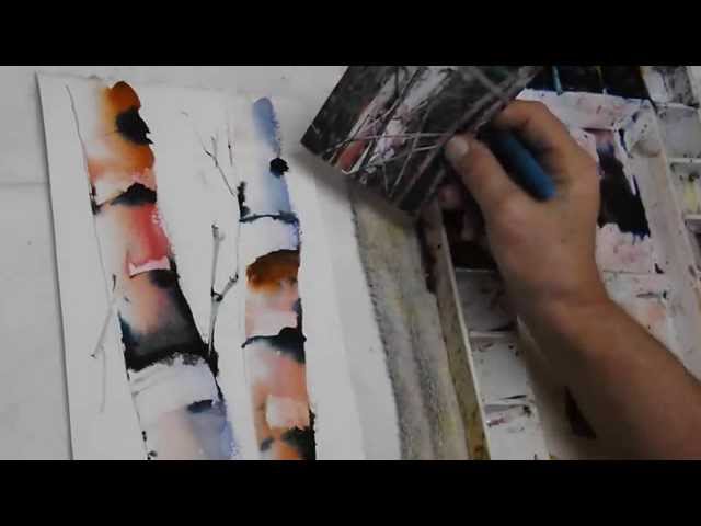 Metallic watercolour painting for beginners 